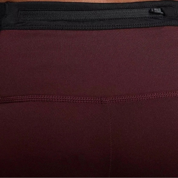 Men's Nike Trail Lunar Ray Winterized Running Tights Burgundy FB8599-652 Size XL - Picture 3 of 8